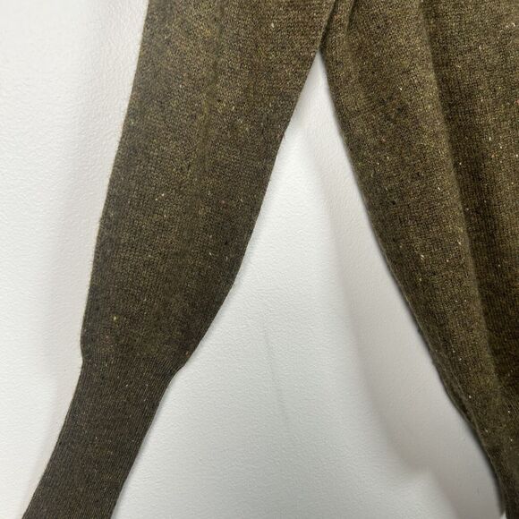 Lu Ren Women’s Dolman Sleeve Green Brown Sweater Size Small 100% Cashmere - Picture 2 of 7